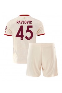 Bayern Munich Aleksandar Pavlovic #45 Babytruitje 3e tenue Kind 2024-25 Korte Mouw (+ Korte broeken)